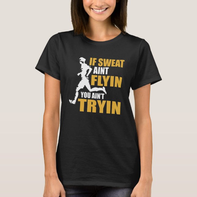 Marathon Racer Sprint Runner Athlete Running Race  T-Shirt (Front)