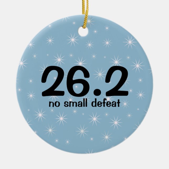 Marathon Runner 26.2 Ornament (Front)