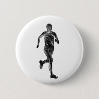 Marathon Runner 2 Inch Round Button