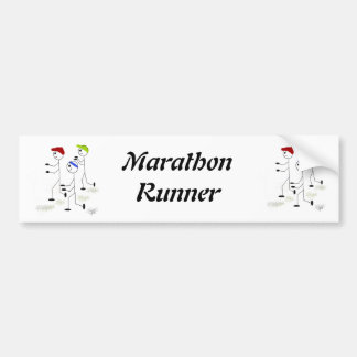 Marathon Runner Bumper Sticker