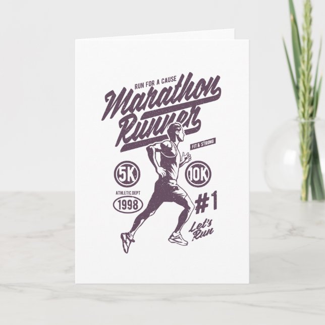 Marathon Runner Card (Front)