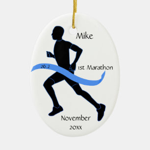 Marathon Runner Ornament - Male