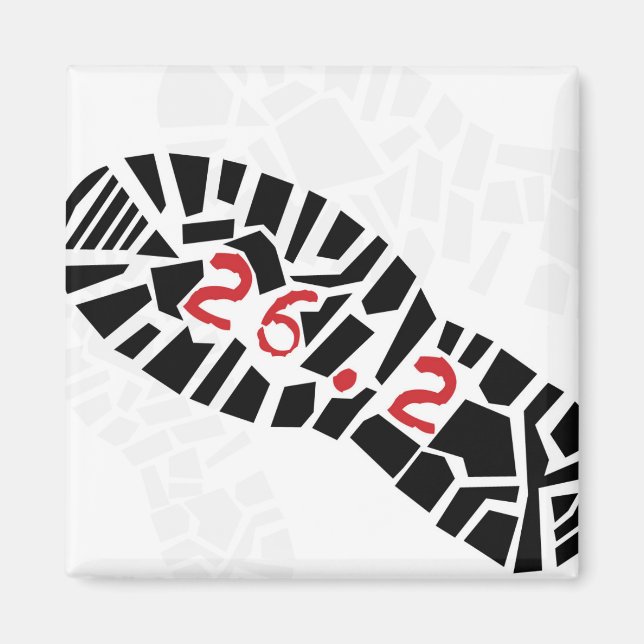 Marathon Runners 26.2 Magnets (Front)