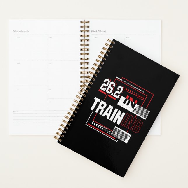 Marathon Running - 26.2 in Training Abstract  Planner (Display)