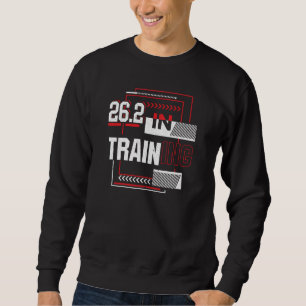 Marathon Running - 26.2 in Training Abstract  Sweatshirt