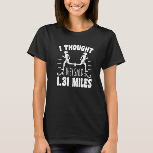 Marathon Running Motif For Runners N Joggers _23 T-Shirt