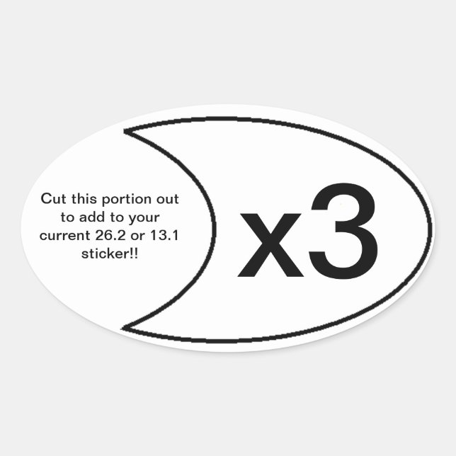 Marathon Sticker x3 (Front)