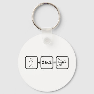 Marathon Superhero Keychain