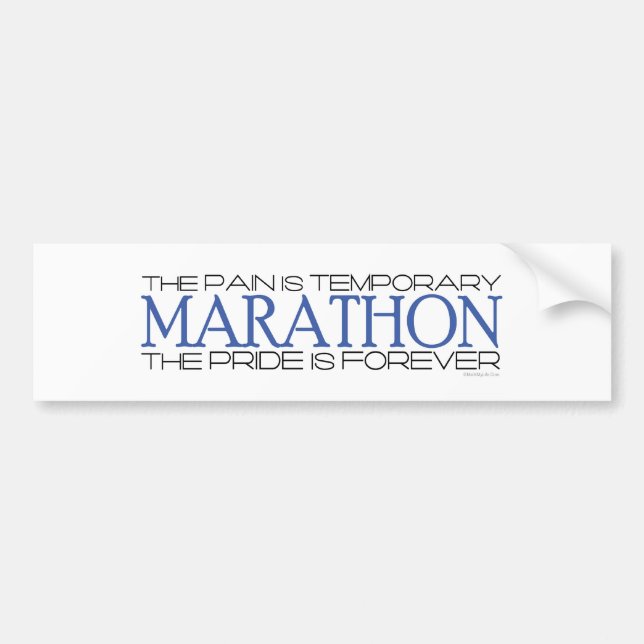 Marathon - The Pride is Forever Bumper Sticker (Front)
