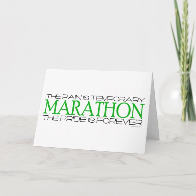 Marathon - The Pride is Forever – Good Luck Card (Front)