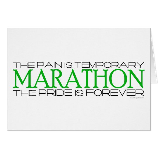 Marathon - The Pride is Forever – Good Luck Card