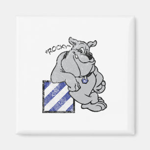 Marauder 3rd Infantry Division Rocky The Bulldog  Magnet