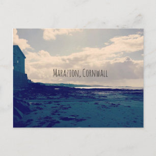 Marazion, Cornwall Beach Seaside Landscape Postcard