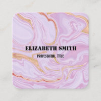Marbel ombre business square business card