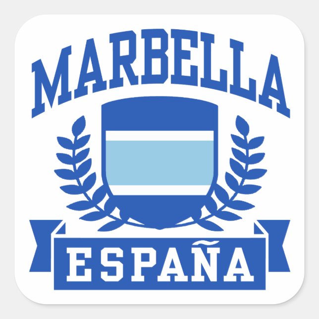 Marbella Espana Square Sticker (Front)