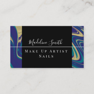 Marble Abstract Acid Makeup Artist Business Card