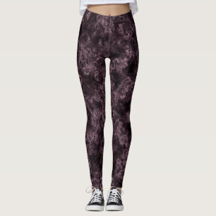 Marble abstract pattern leggings