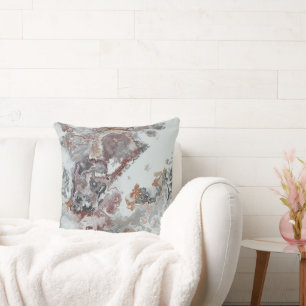 Marble Abstract Throw Pillow