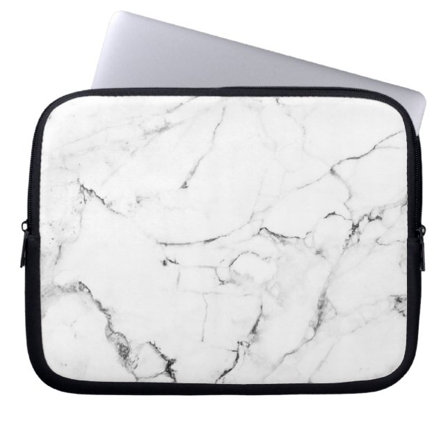 Marble Addiction Laptop Sleeve (Front)