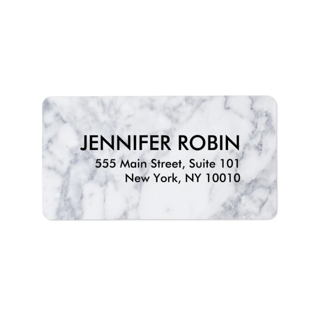 Marble Address Label (Front)