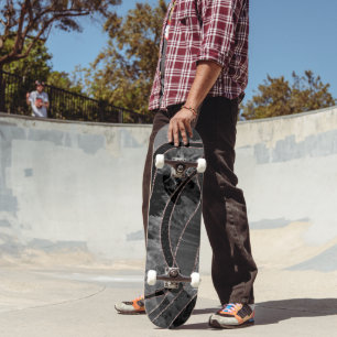 Marble Agate Gold Glam 12 Skateboard