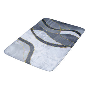 Marble Agate Gold Glam 8 Bath Mat