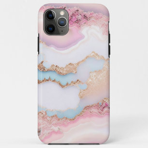 Marble Agate Popular Blue Pink Gold Collection iPhone 11 Pro Max Case