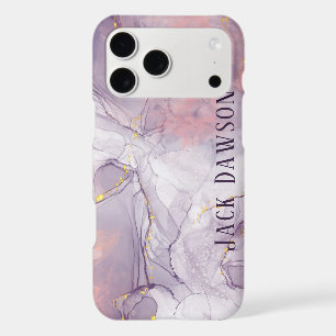 Marble Agate Purple and Gold Personalized