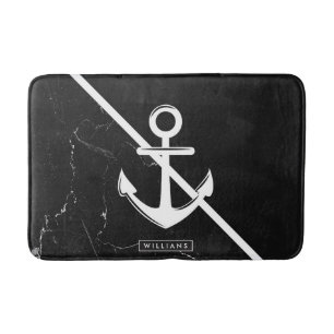 Marble & Anchor Bath Mat