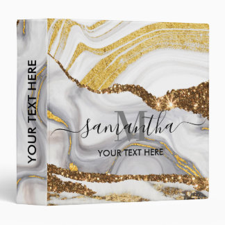 Marble and Glitter Binder