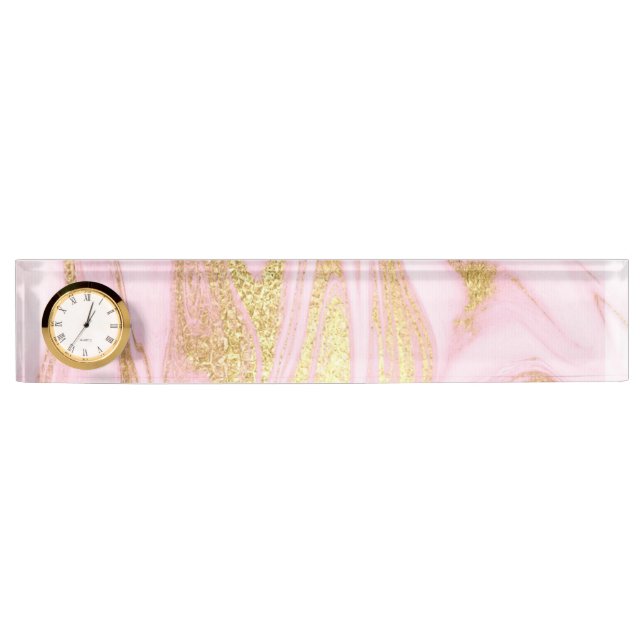 Marble and Glitter Nameplate (Front)