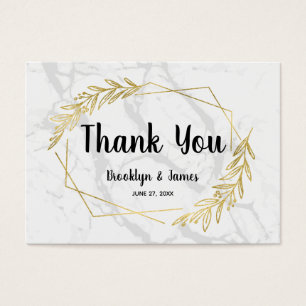 Marble And Gold Effect Wedding Favour Tags