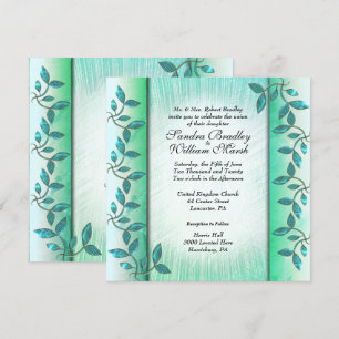 Marble and Vine Wedding Invitation