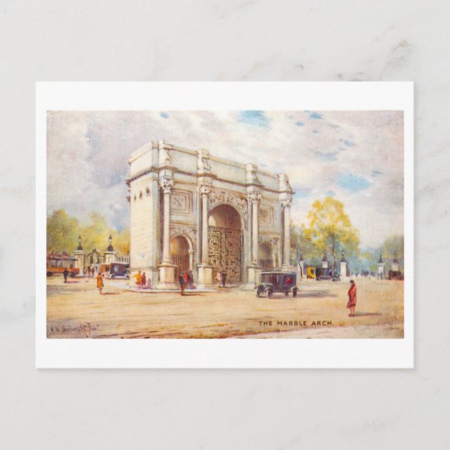 Marble Arch London Vintage Postcard (Front)