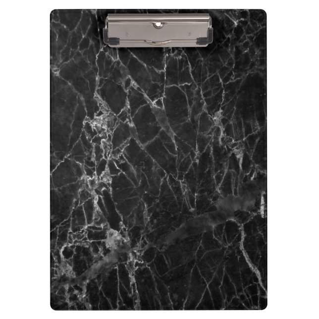 Marble Background Modern Elegant Clipboard (Front)