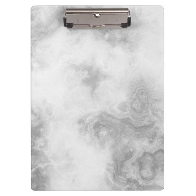 Marble Background Modern Elegant Clipboard (Front)