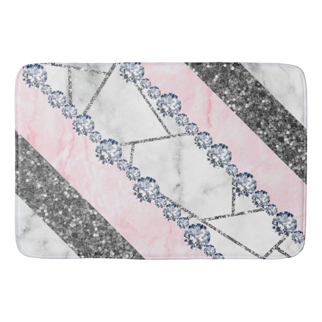 Marble Beach Towel Bath Mat (Front)