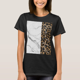 Marble Beautiful Leopard Print T-Shirt