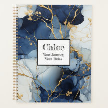 Marble Blue&Gold Your Journey, Your Rules
