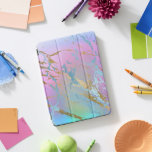 Marble Blue Pink Strokes Stone Gold Abstract iPad Pro Cover<br><div class="desc">florenceK designminimal and elegance</div>