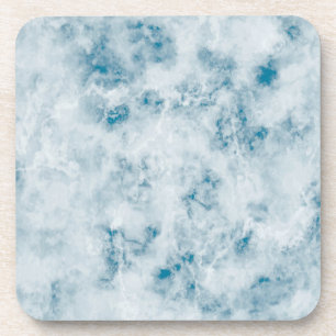 Marble Blue Texture Background Coaster