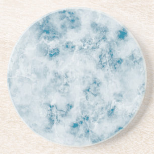 Marble Blue Texture Background Coaster