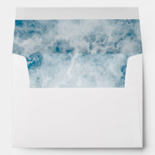 Marble Blue Texture Background Envelopes