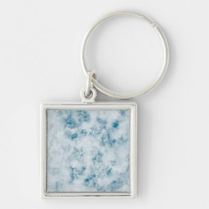 Marble Blue Texture Background Keychain