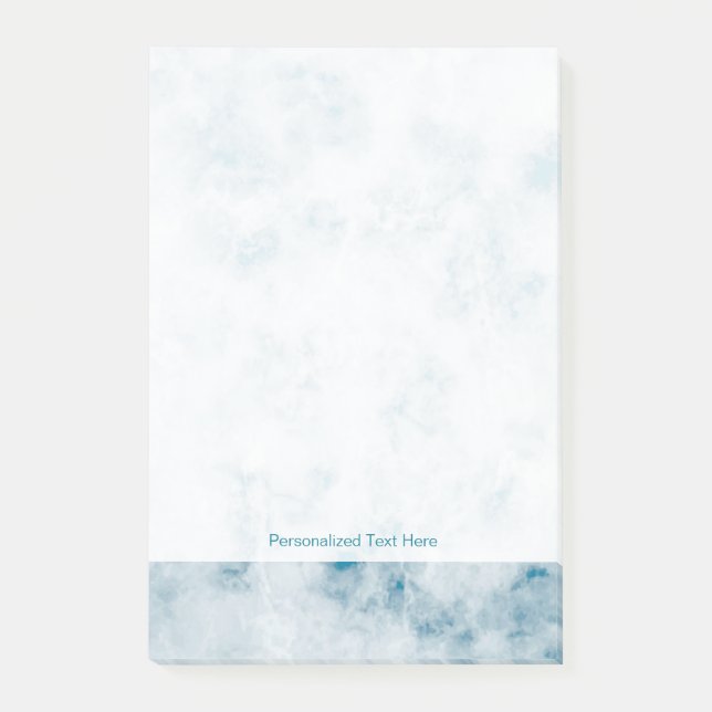 Marble Blue Texture Background Post-it Notes (Front)