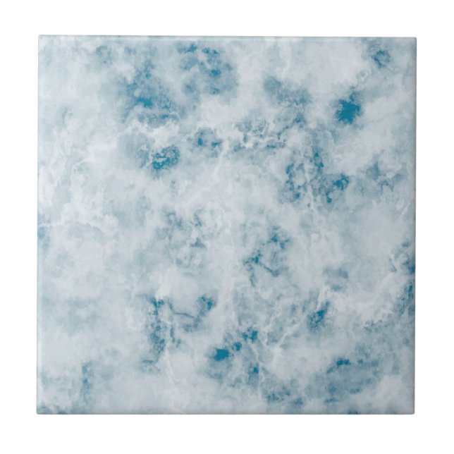 Marble Blue Texture Background Tile (Front)