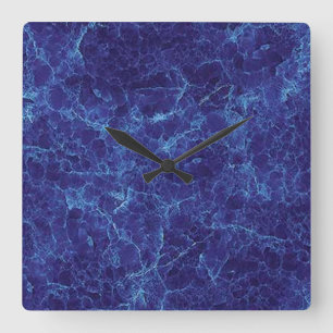 Marble Blue Wall Clock