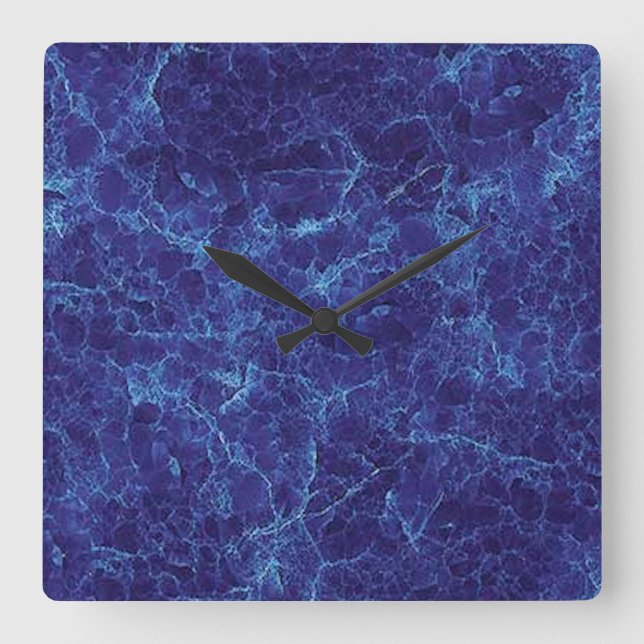 Marble Blue Wall Clock (Front)