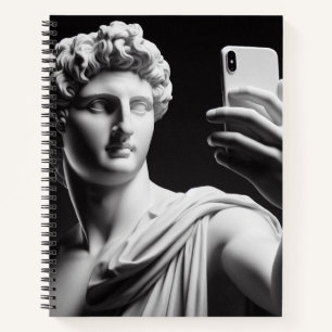 Marble bust notebook