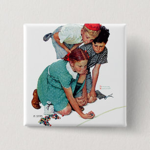 Marble Champion 2 Inch Square Button